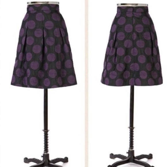 Anthropologie Dresses & Skirts - Anthropologie black purple it’s my party skirt 0 corey lynn calter